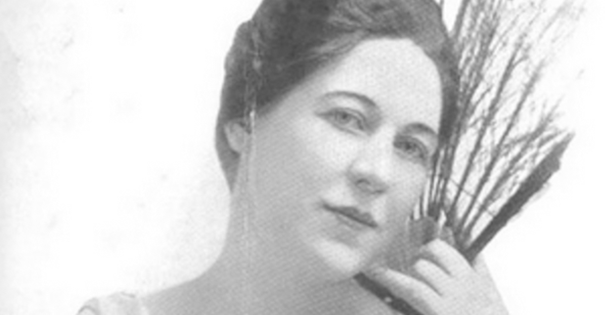 Black and white image of Lydia Locke