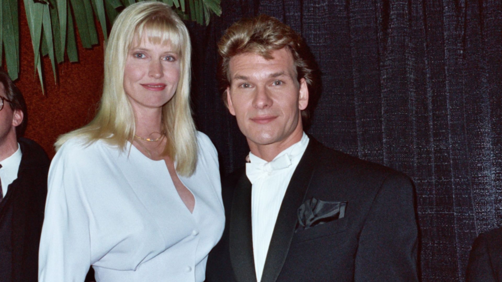 Patrick Swayze and his wife Lisa Niemi at the 1990 Grammy Awards. Scanned from the original 35MM film negative.