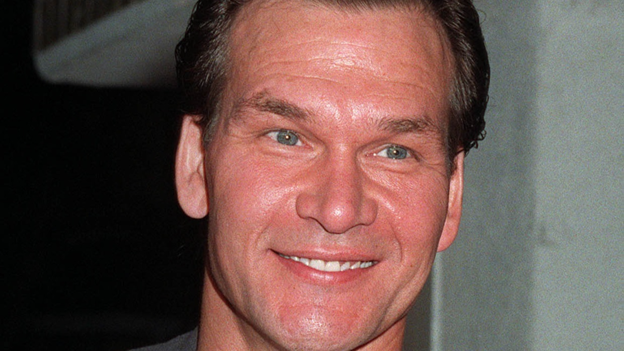 PATRICK SWAYZE at the premiere, in Los Angeles, of Demi Moore's new movie, 