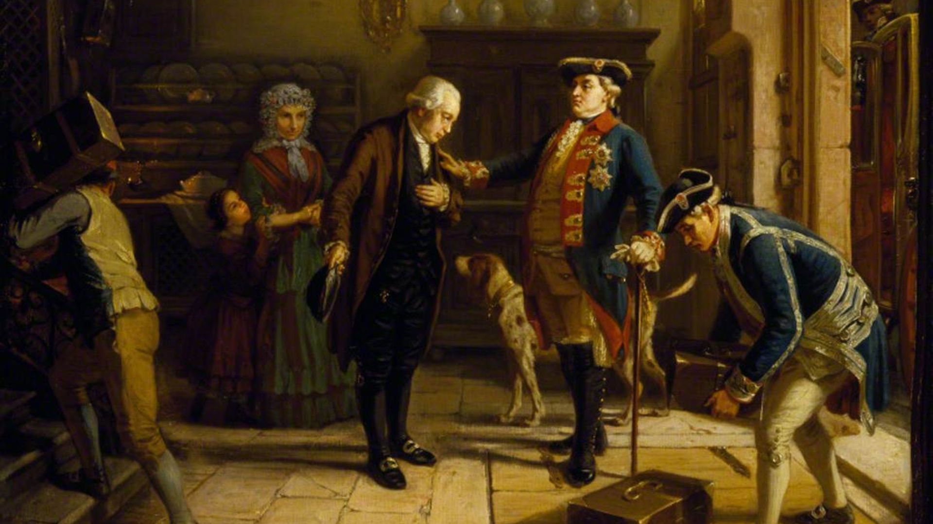 File:Moritz Daniel Oppenheim (1800-1882) - The Elector of Hesse Entrusting Mayer Amschel Rothschild (1743–1812), with His Treasure - 1535170 - National Trust.jpg