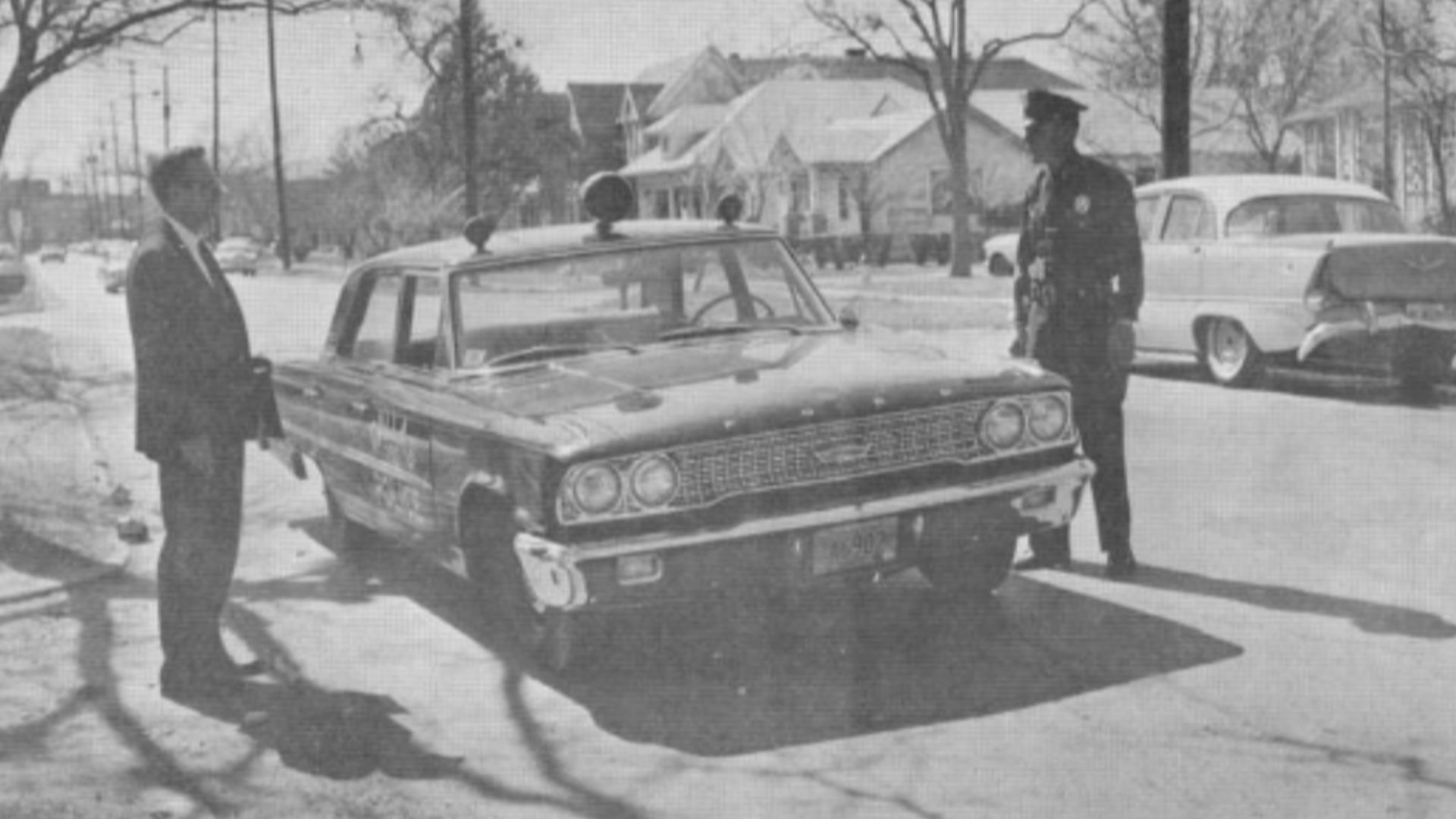 A simulated version of the positions of Lee Harvey Oswald and officer J.D Tippit when he was shot on November 22, 1963.