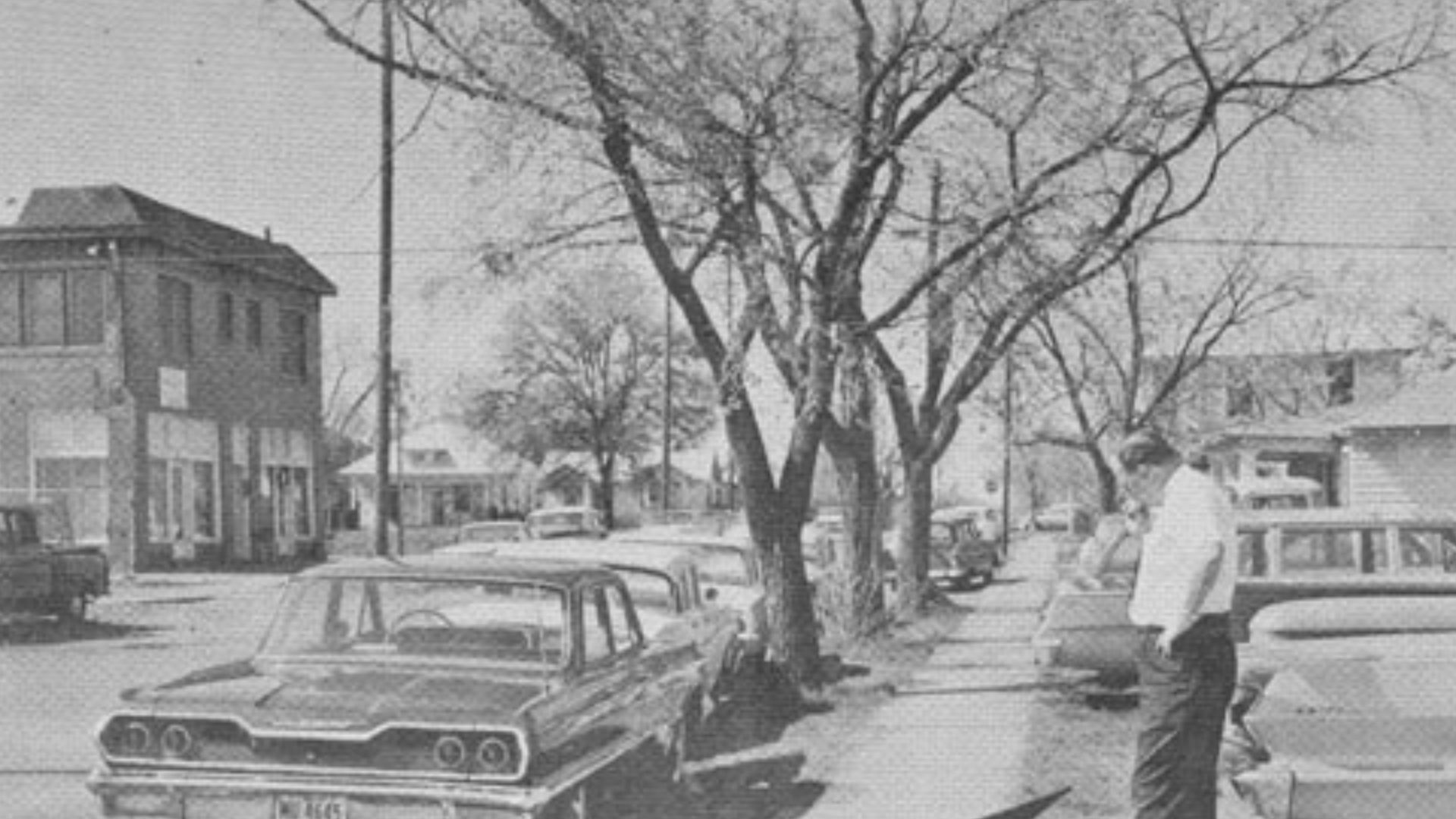 A simulated version of the position of Ted Callaway when he witnessed the shooting of officer J.D Tippit on November 22, 1963.