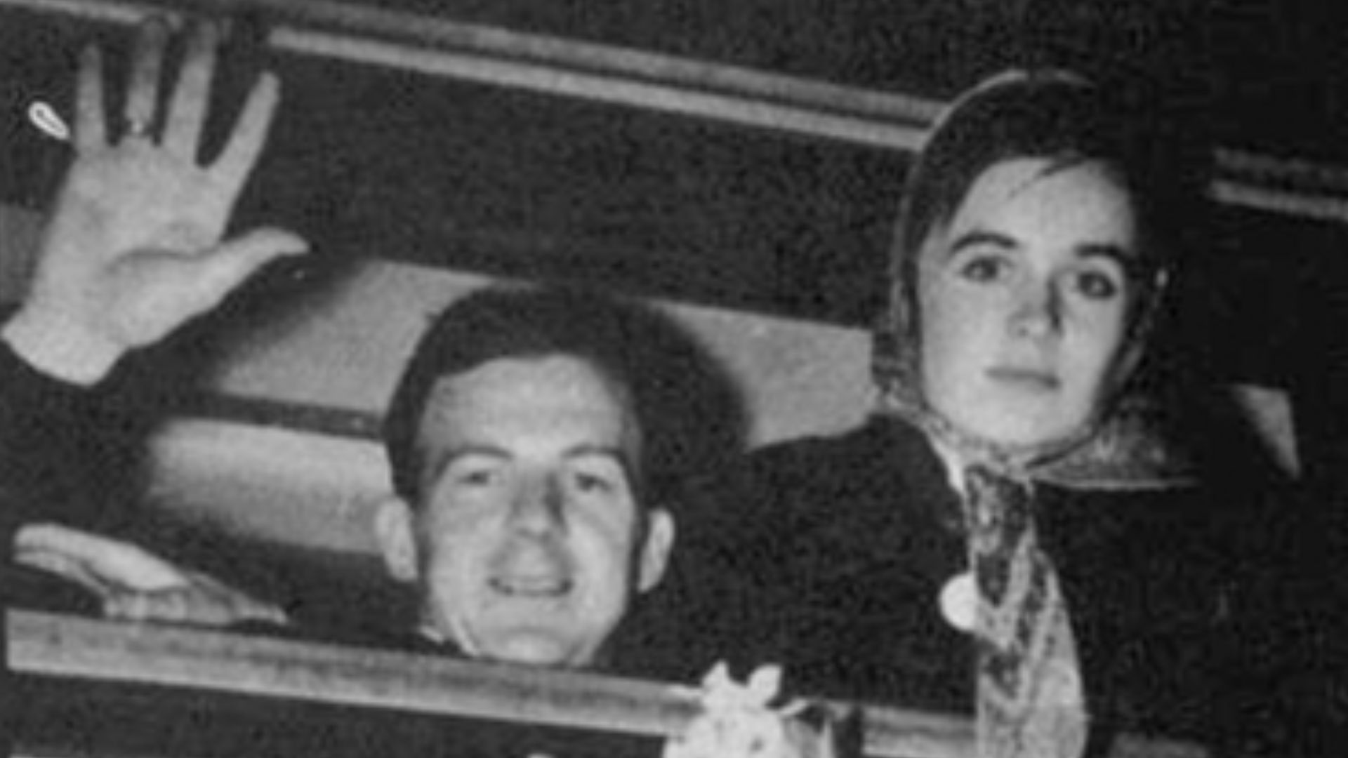 Lee Harvey Oswald and Marina leaving Russia. Originated from the report of the Warren Commission a US Government report, WH Vol.25 p.893.