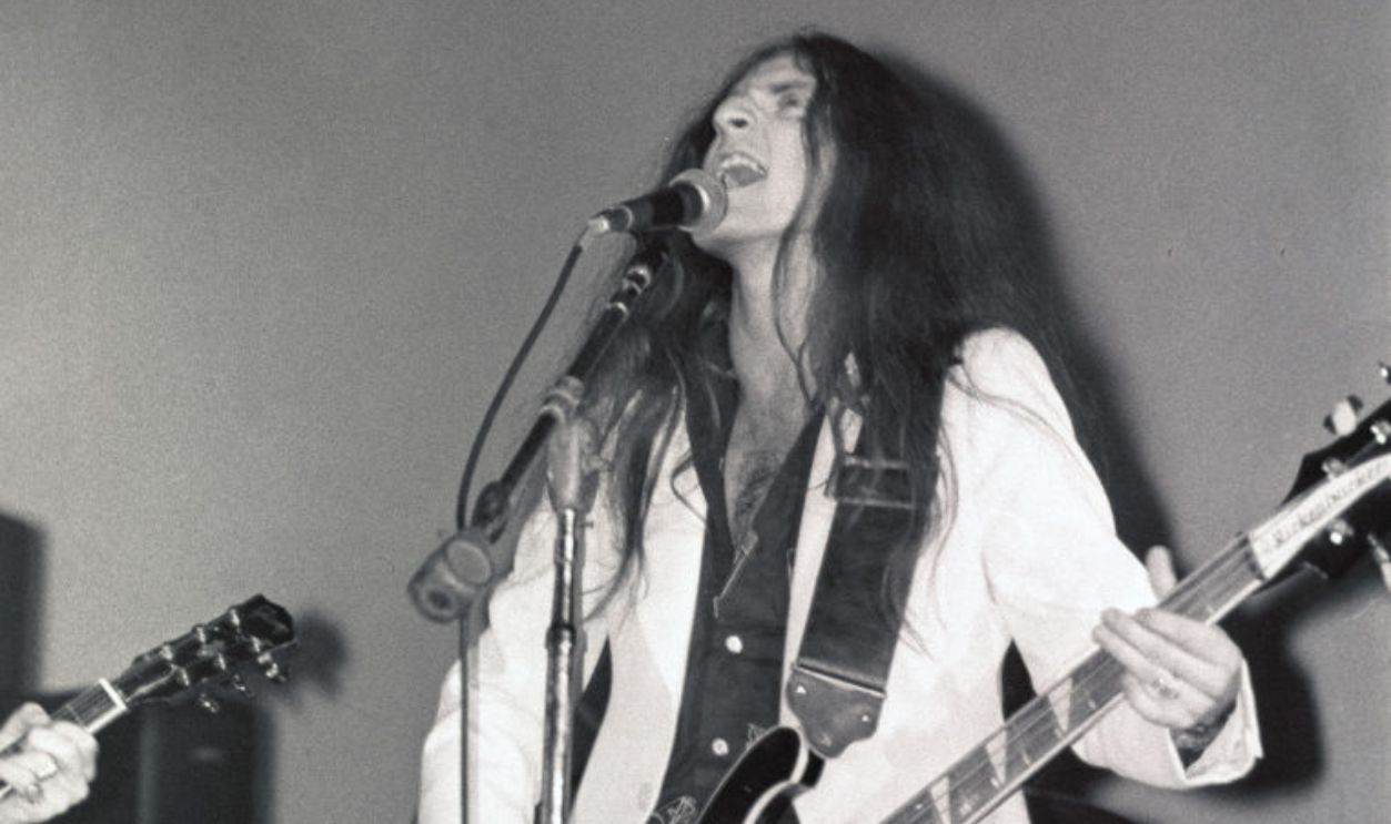 NEW YORK CITY - NOVEMBER 5: In one of Canadian drummer and lyricist Neil Peart's first performances with Rush, he performs with Canadian bassist, songwriter and lead vocalist Geddy Lee at the Beacon Theatre, November 5, 1974, in New York, NY.