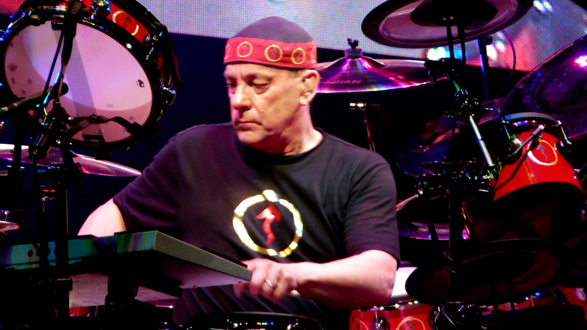 Neil Peart of Rush live in concert at the Xcel Energy Center on May 22, 2008. 
PHOTO BY MATT BECKER
www.melodicrockconcerts.com

matt@melodicrockconcerts.com