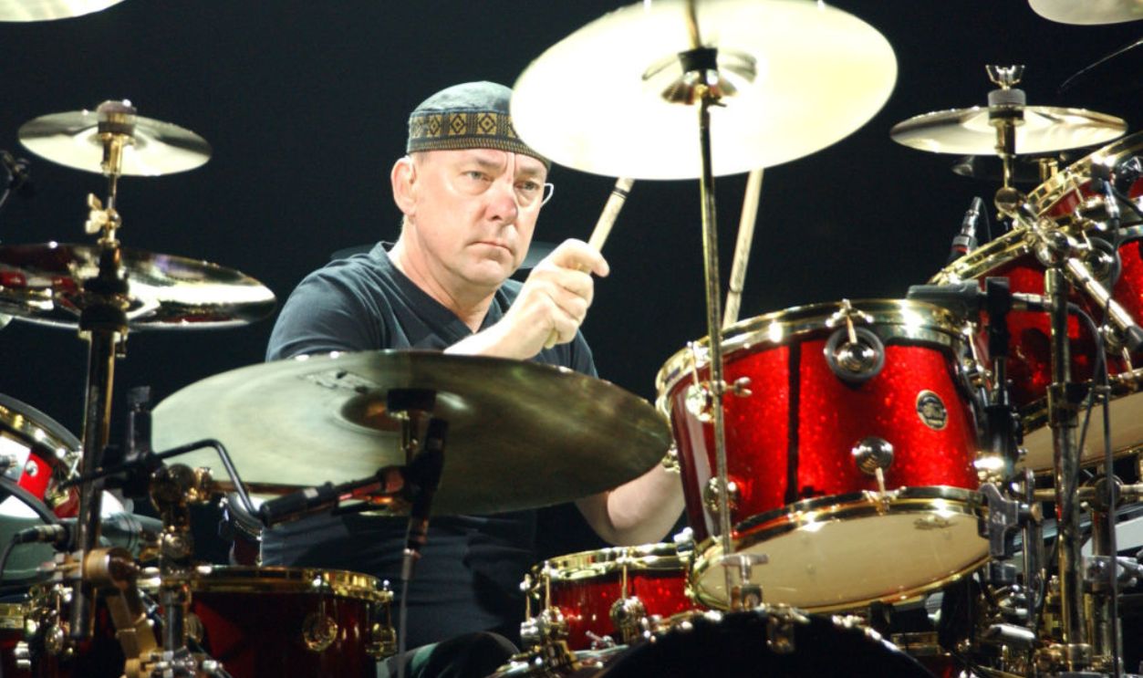 Neil Peart of Rush performs during the band's 