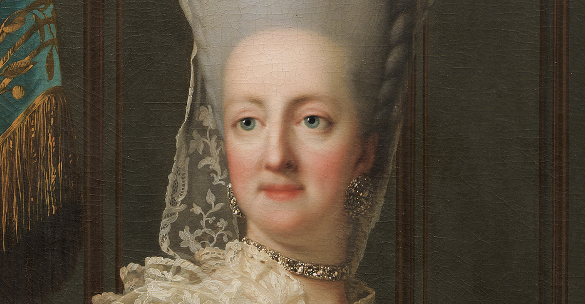 Painted portrait of Juliana Maria of Brunswick-Wolfenbüttel-Bevern 
