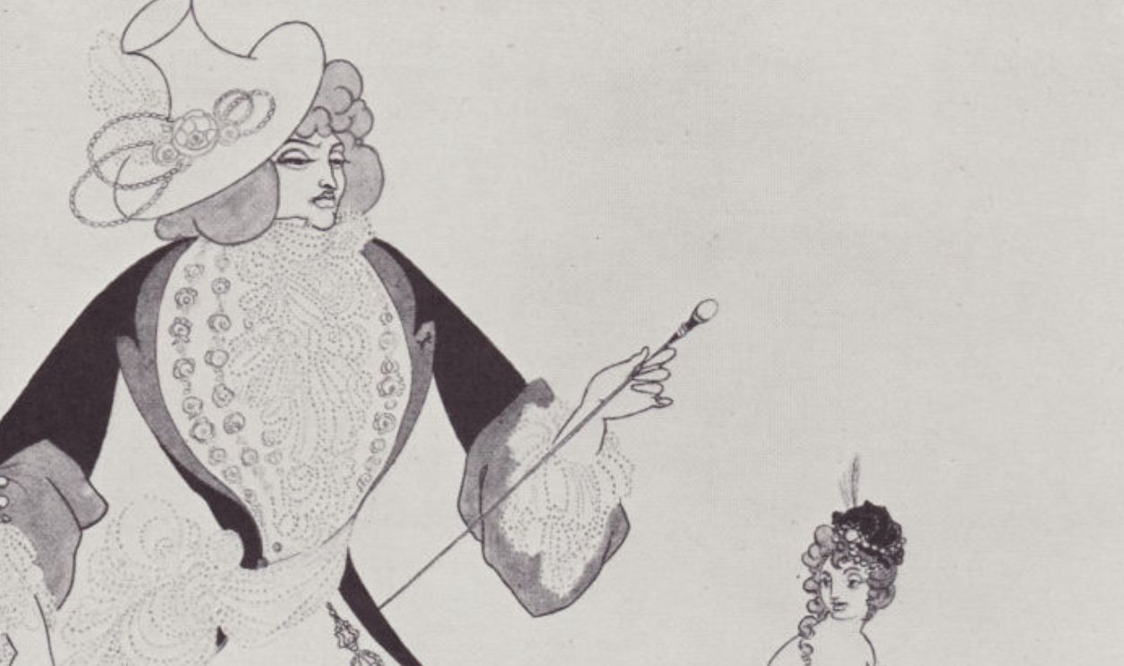 D'Albert in Search of his Ideals, 1897. Chevalier d'Albert, a character from 