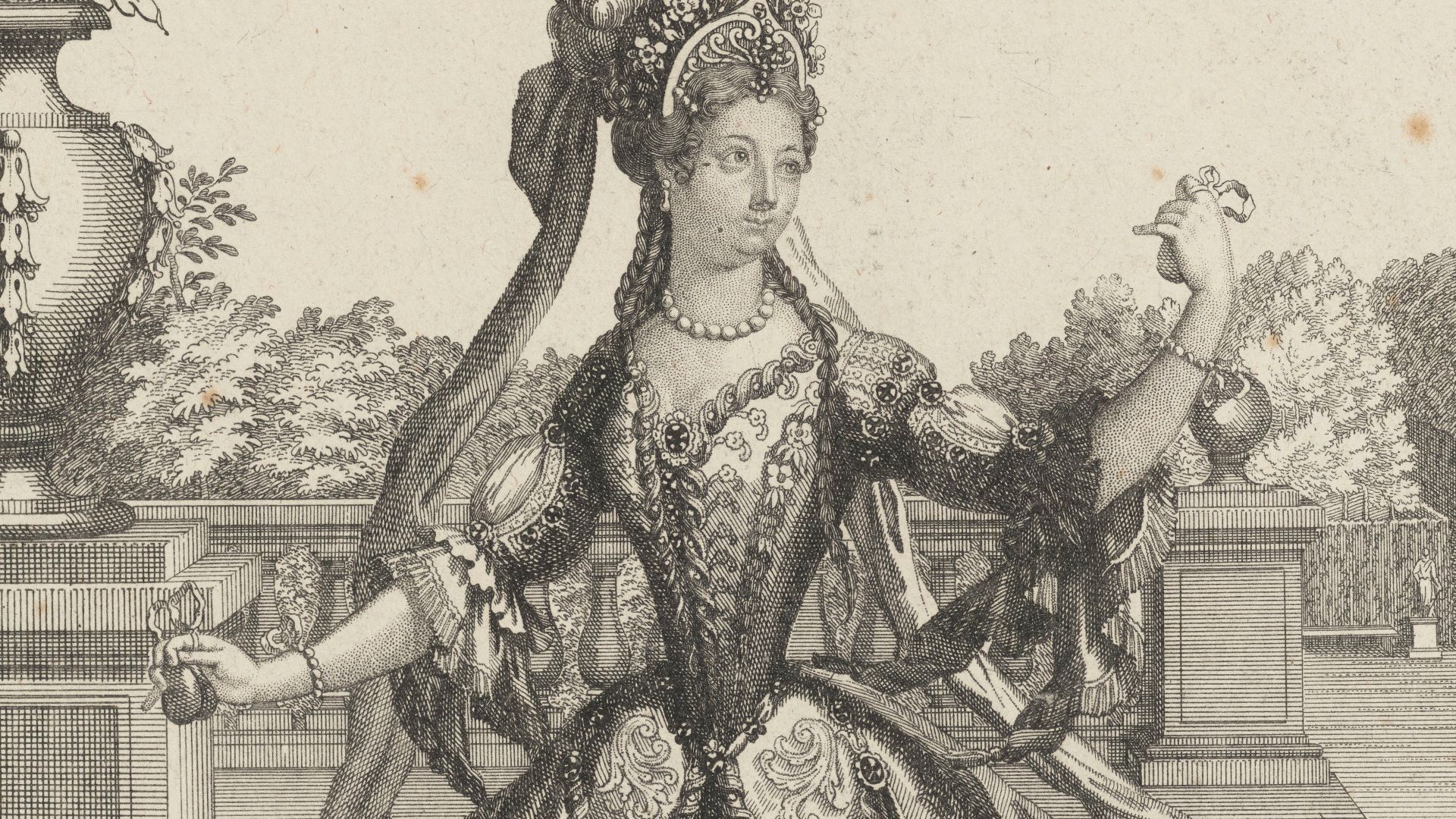 Sujet : Maupin, Julie de (1673-1707)
Scènes théâtrales -- 1701-1788
Portraits
Langue : français

Éditeur : A Paris chez Berey rue S.t Jacques a la princesse de Savoye. Avec Privilège