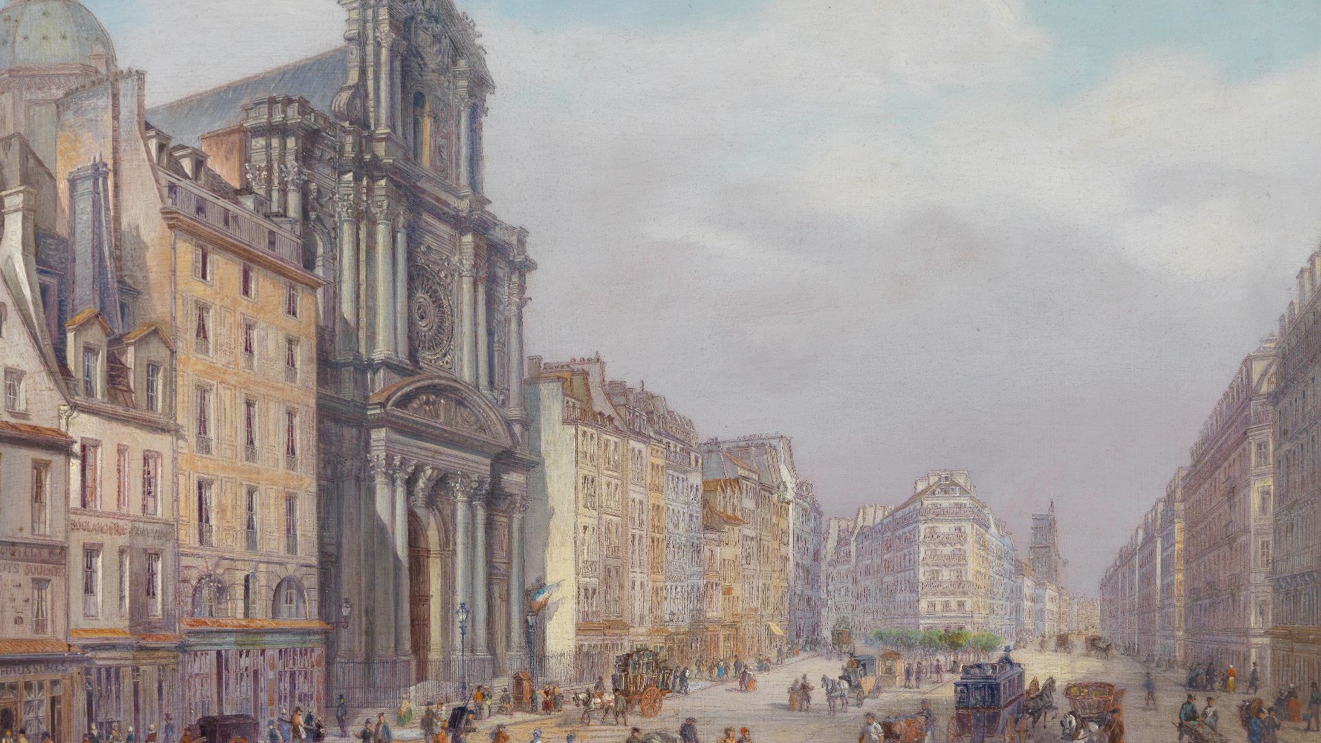 File:Carlo Bossoli Paris Rue Saint Antoine.jpg