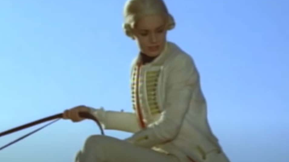 Julie d'Aubigny on a horse