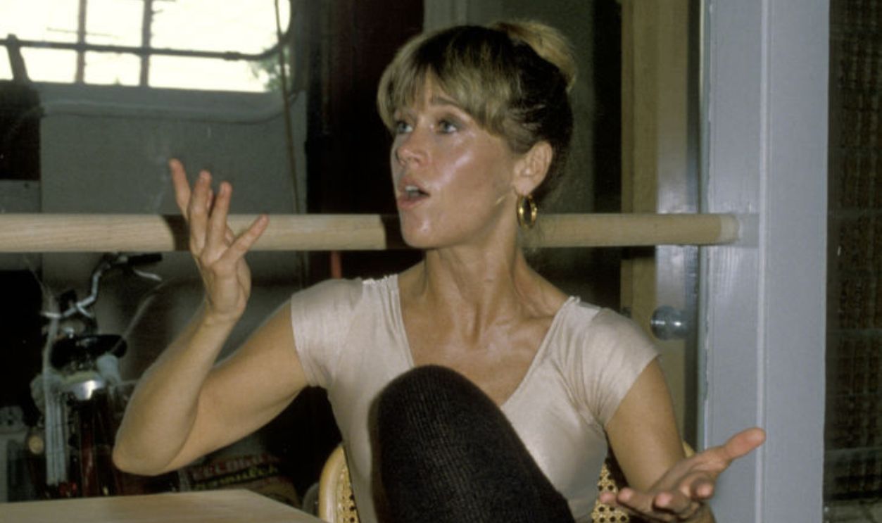 Jane Fonda during Jane Fonda at Opening of Workout Exercise Gym - September 13, 1979 at 