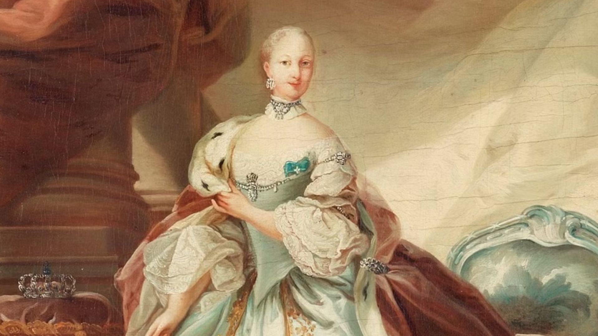 Portrait of Juliana Maria of Brunswick-Wolfenbüttel (1729-1796), second wife of Frederick V of Denmark (1723-1766).