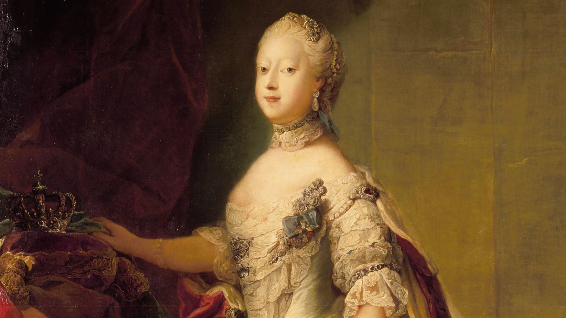 Portrait of Louise of Great Britain (1724-1751), wife of Frederick V of Denmark (1723-1766).