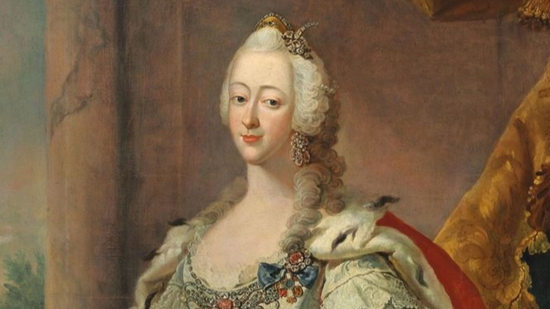 Portrait of Juliana Maria of Brunswick-Wolfenbüttel (1729-1796), second wife of Frederick V of Denmark (1723-1766).