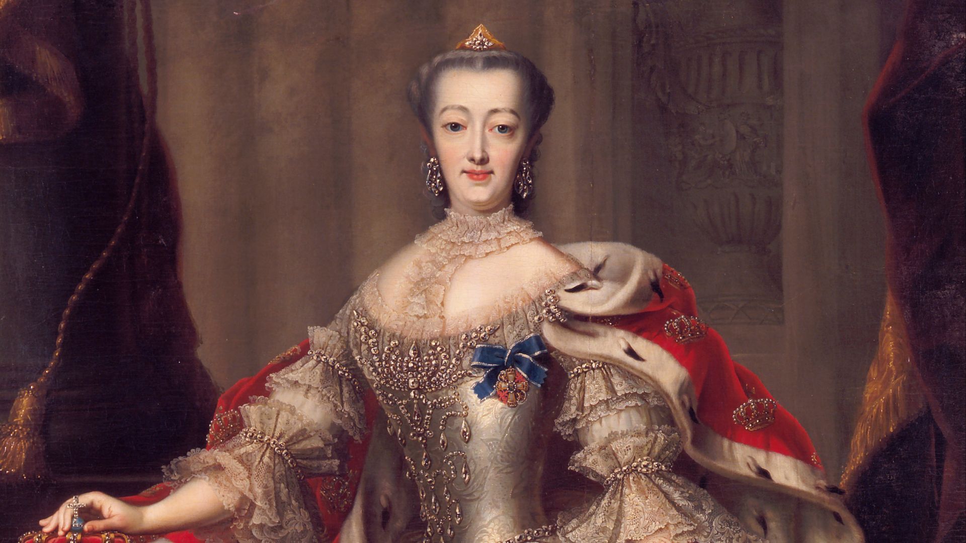 Portrait of Sophia Magdalene of Brandenburg-Kulmbach (1700-1770), Queen of Denmark