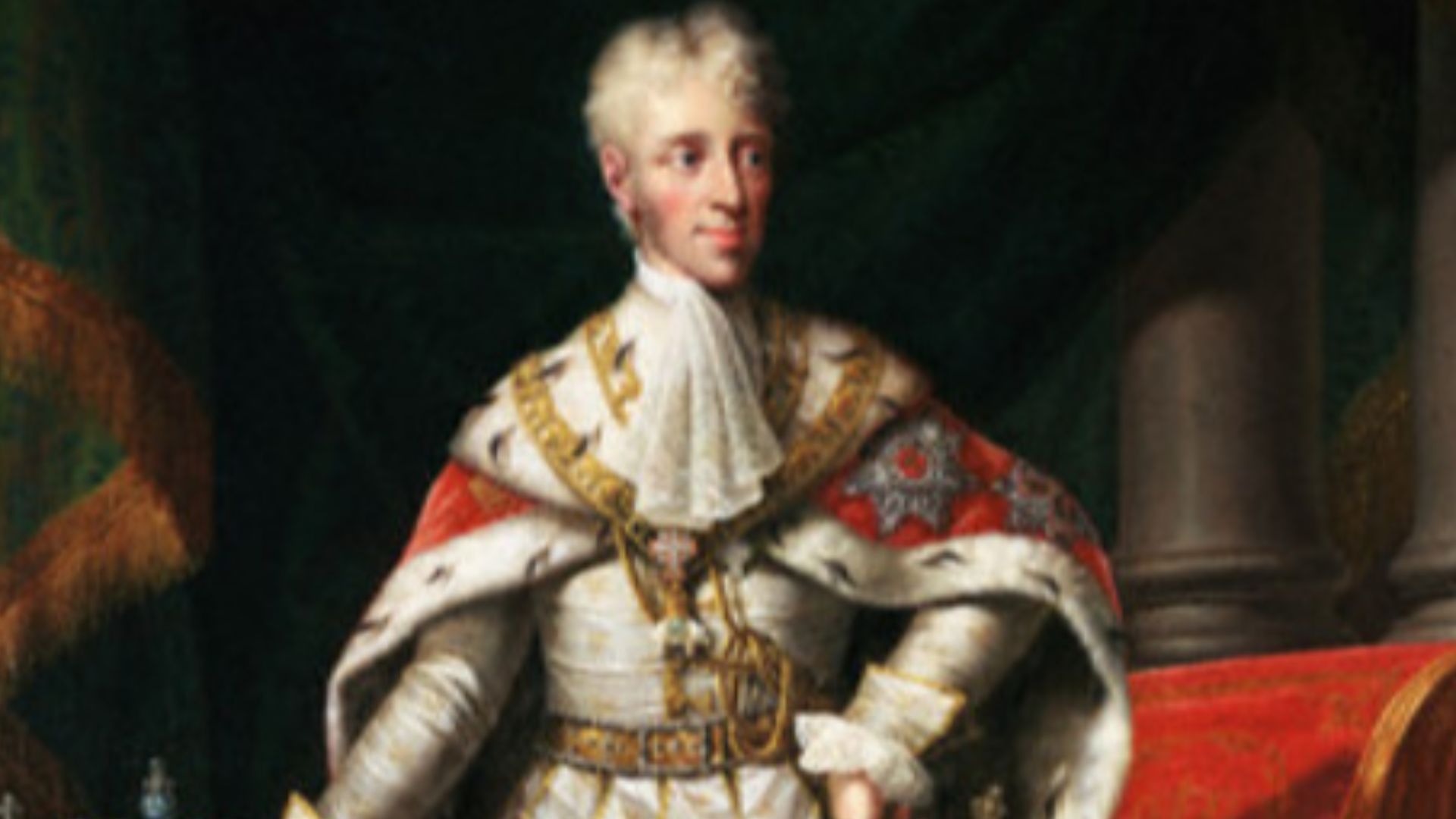 Frederick the Sixth of Denmark and Norway in coronation robes