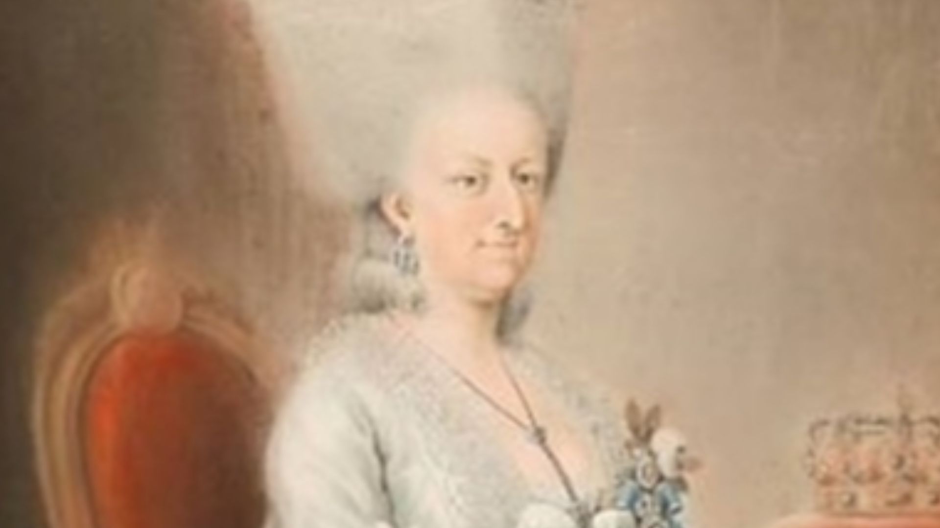 Portrait of Juliana Maria of Brunswick-Wolfenbüttel (1729-1796), Queen of Denmark