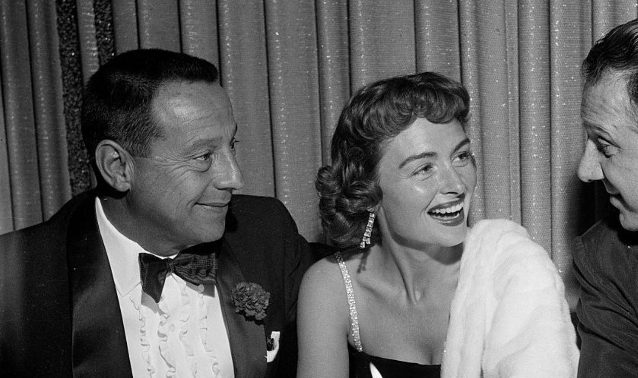 LOS ANGELES,CA - DECEMBER 20,1954: Actress Donna Reed and husband Film Producer Tony Owens attend premiere party for 