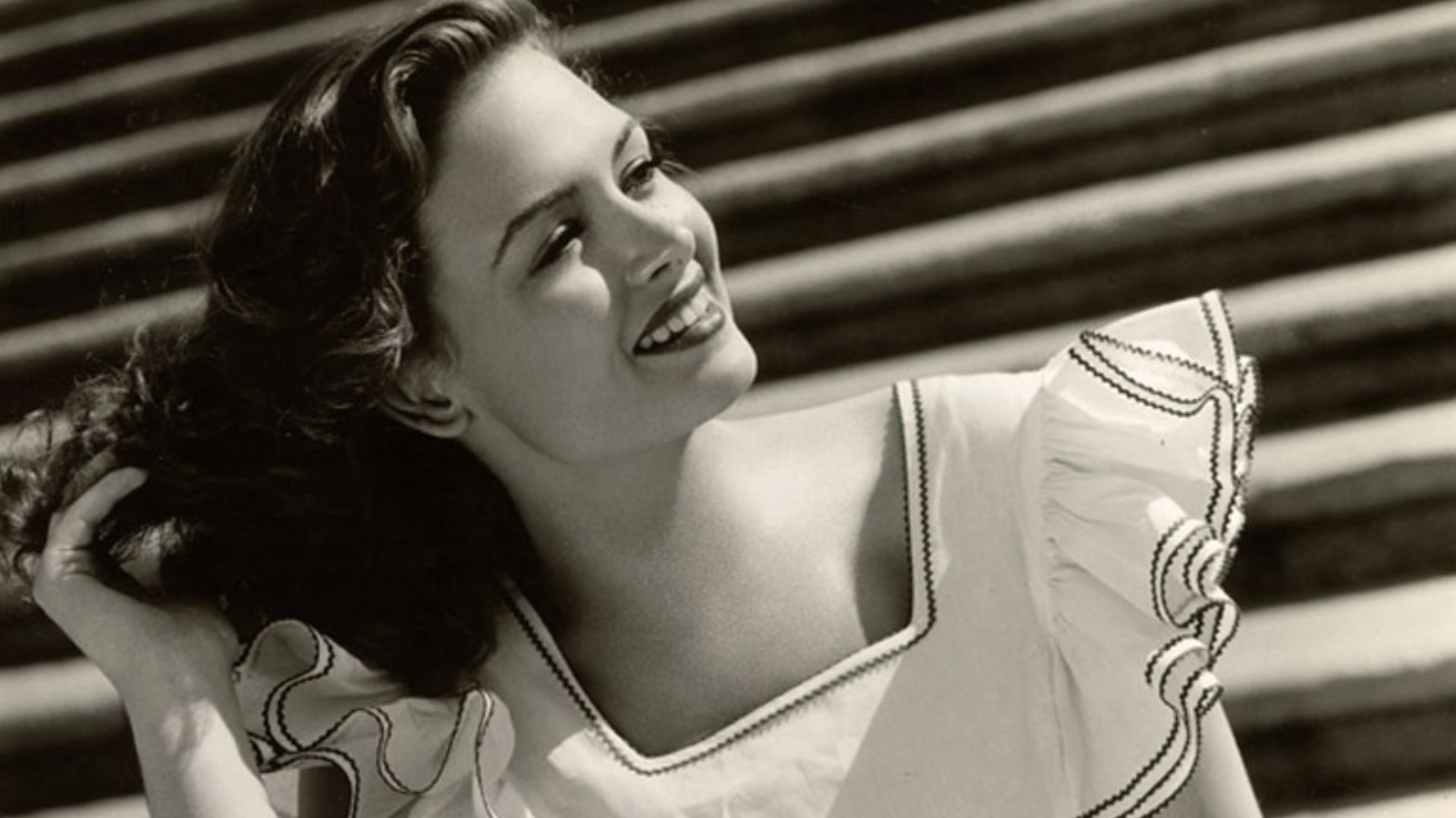 Studio portrait photo of Donna Reed taken for promotional use in See Here, Private Hargrove.