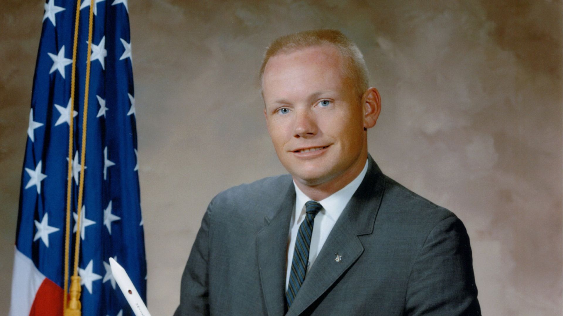 1964 portrait of Neil Armstrong.