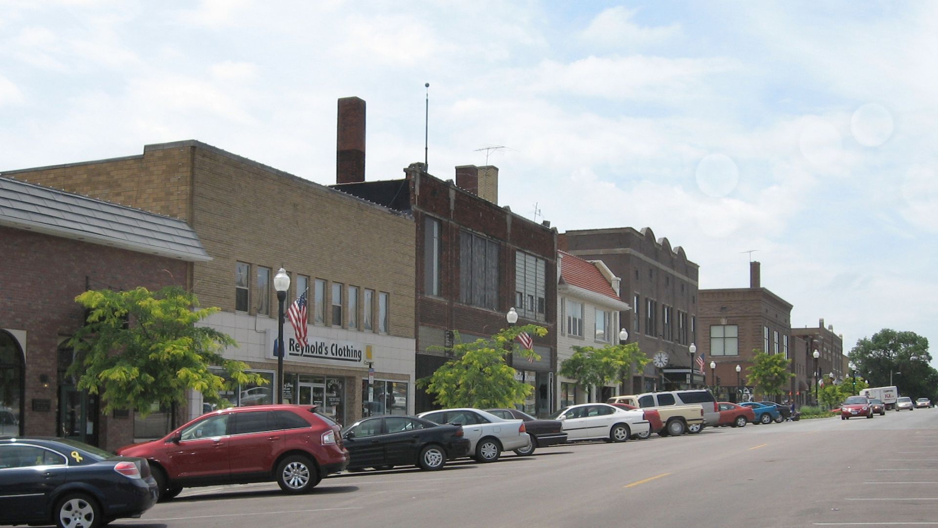downtown Dension, Iowa