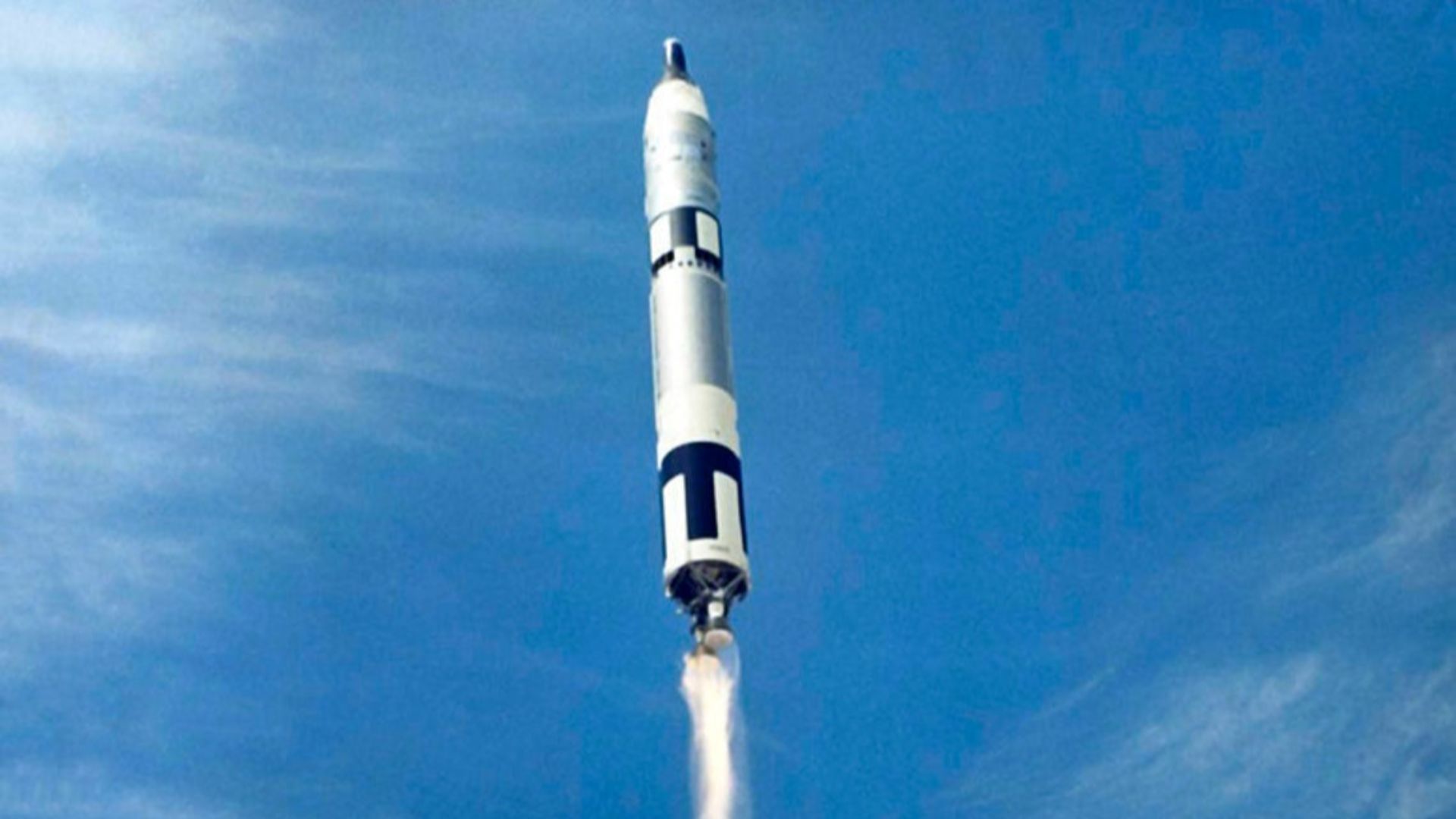 A Titan booster launched the Gemini 8 spacecraft on March 16, 1966 from launch complex 19 Cape Kennedy, Florida. The flight crew for the 3 day mission, astronauts Neil A. Armstrong and David R. Scott, achieved the first rendezvous and docking to Atlas/Agena in Earth orbit.