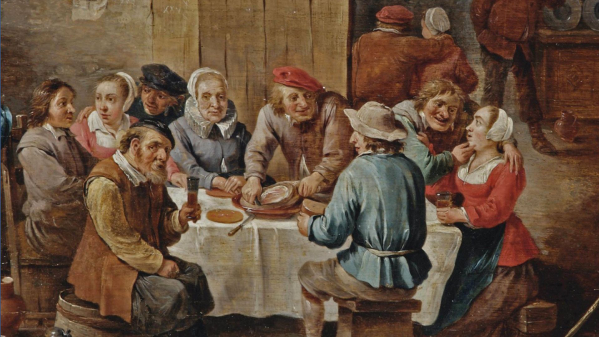 File:David Teniers (II) - Peasants eating and drinking in an interior.jpg