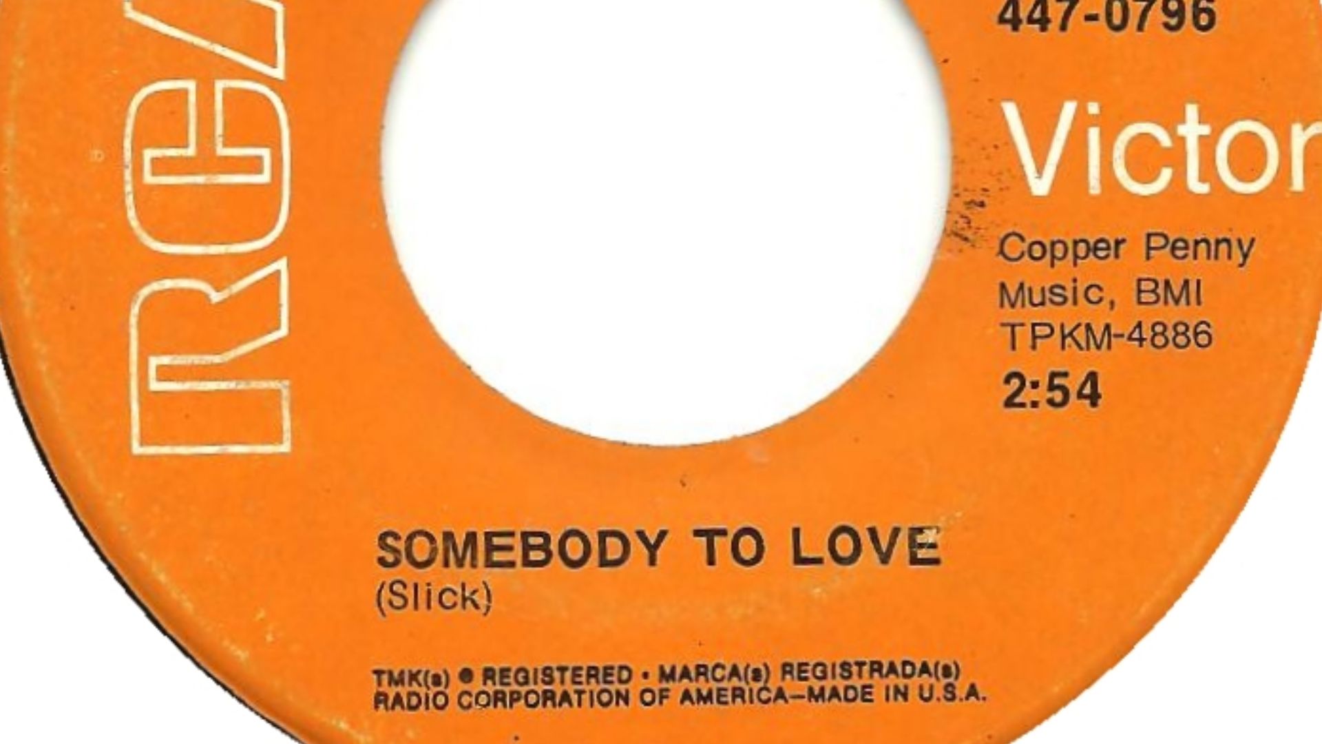 A-side label of