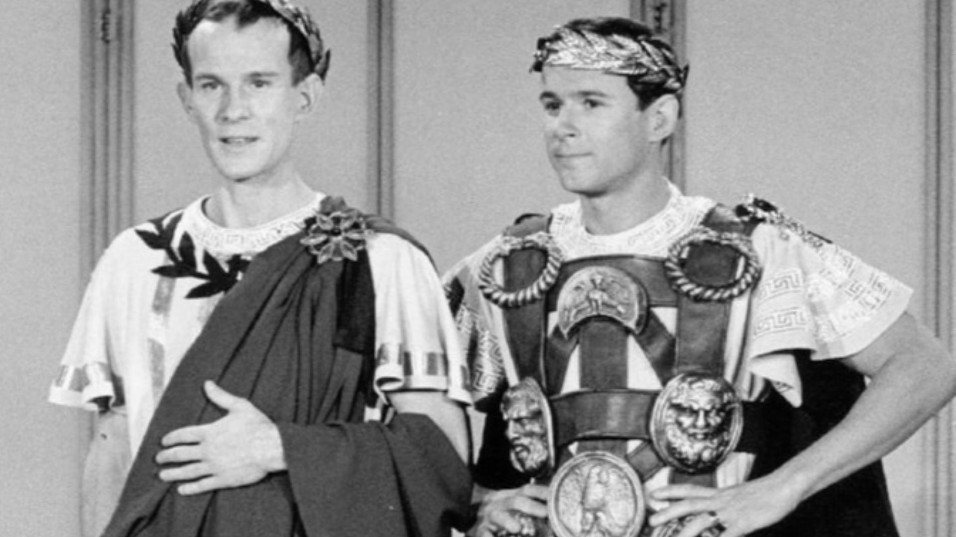 Photo of Tom and Dick Smothers from the television program The Smothers Brothers Comedy Hour.