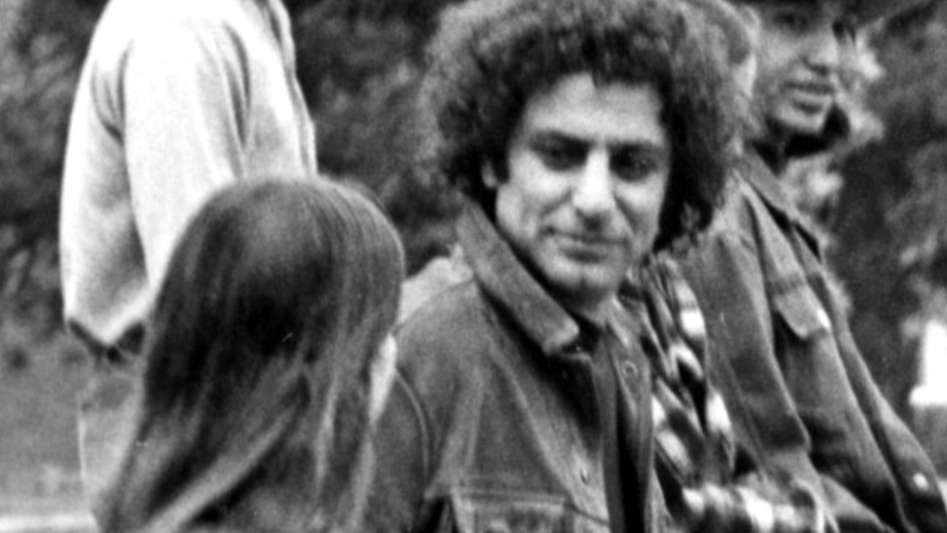 Abbie Hoffman visiting the University of Oklahoma to protest the Vietnam War