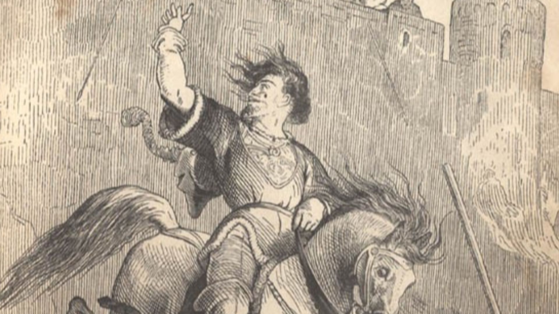 Illustration aus: Franz Trautmann, Eppelein von Gailingen, Frankfurt am Main 1852