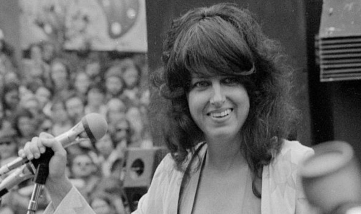 Singer Grace Slick of Jefferson Starship performs during a free concert in Golden Gate Park.
