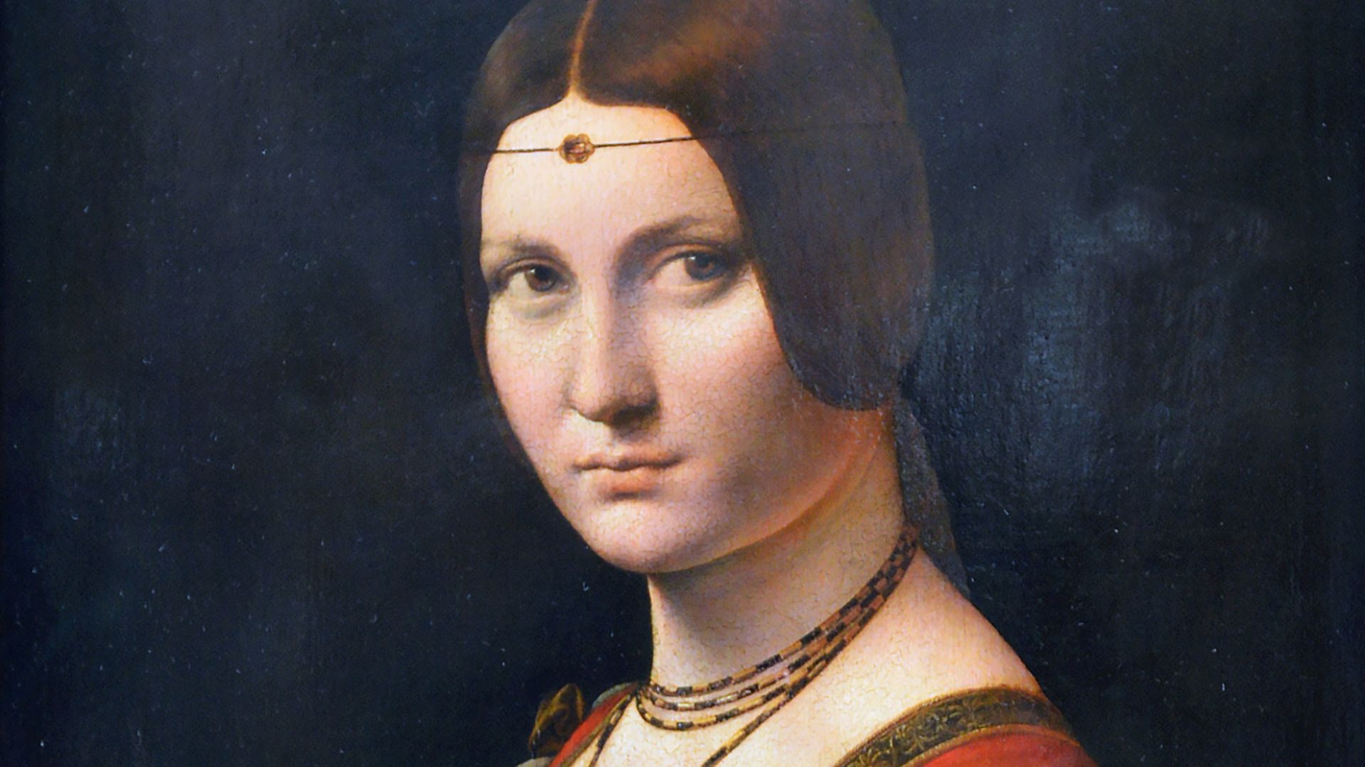 La belle ferronnière,Leonardo da Vinci - Louvre
