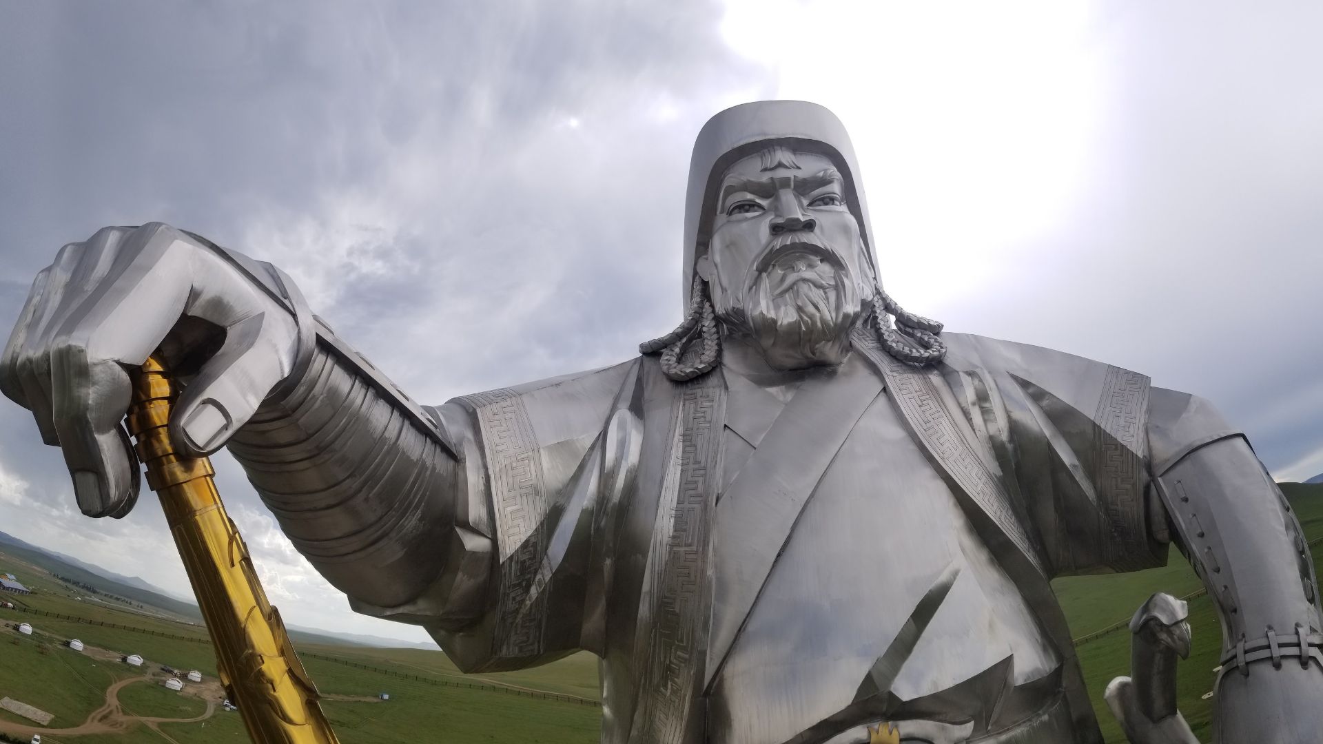 Genghis khan statue tsonjinboldog mongolia