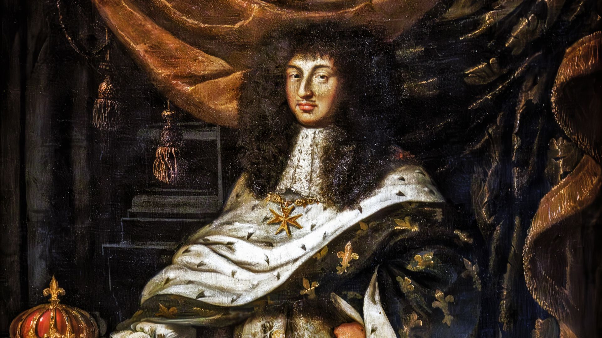 File:(Venice) Palazzo Mocenigo - Portego - Portrait de Louis XIV.jpg