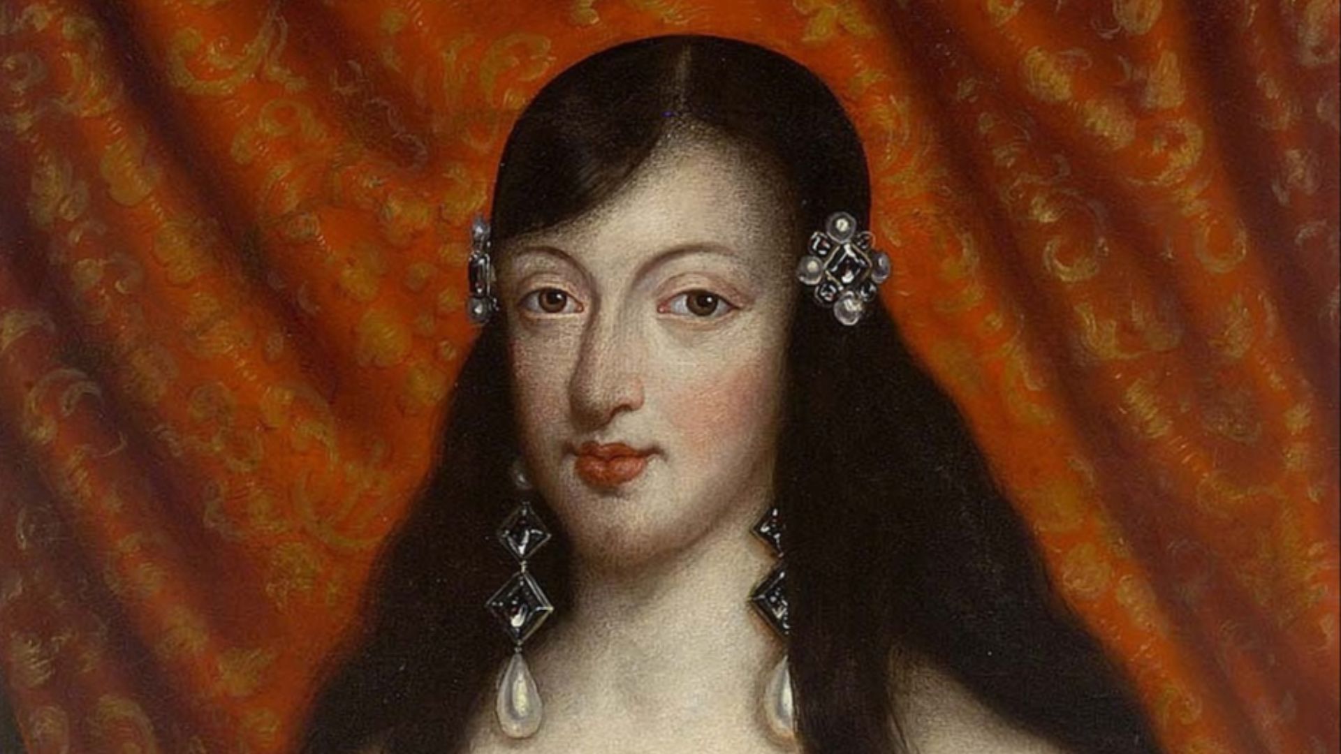 Portrait of Marie Louise d'Orléans (1662-1689), wife of Charles II of Spain (1661-1700).