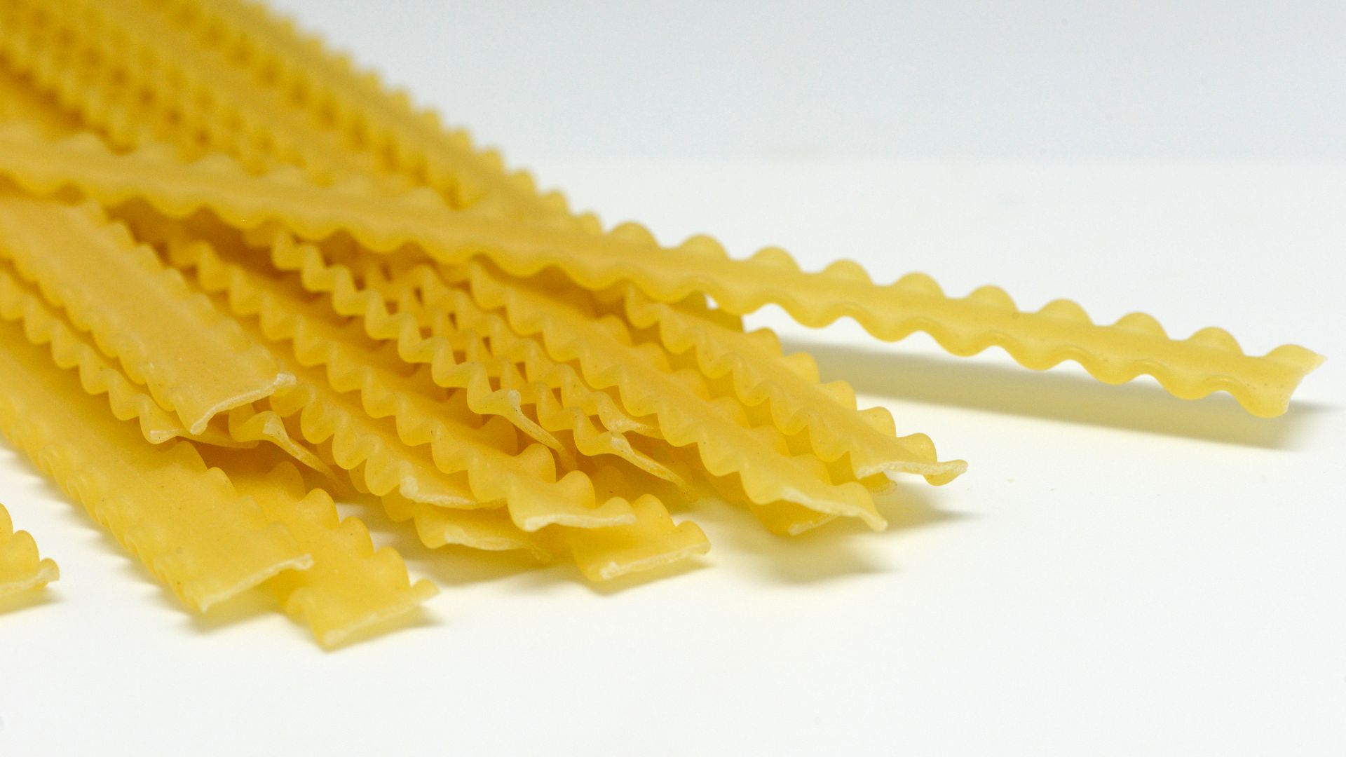 Reginette, a type of Italian pasta