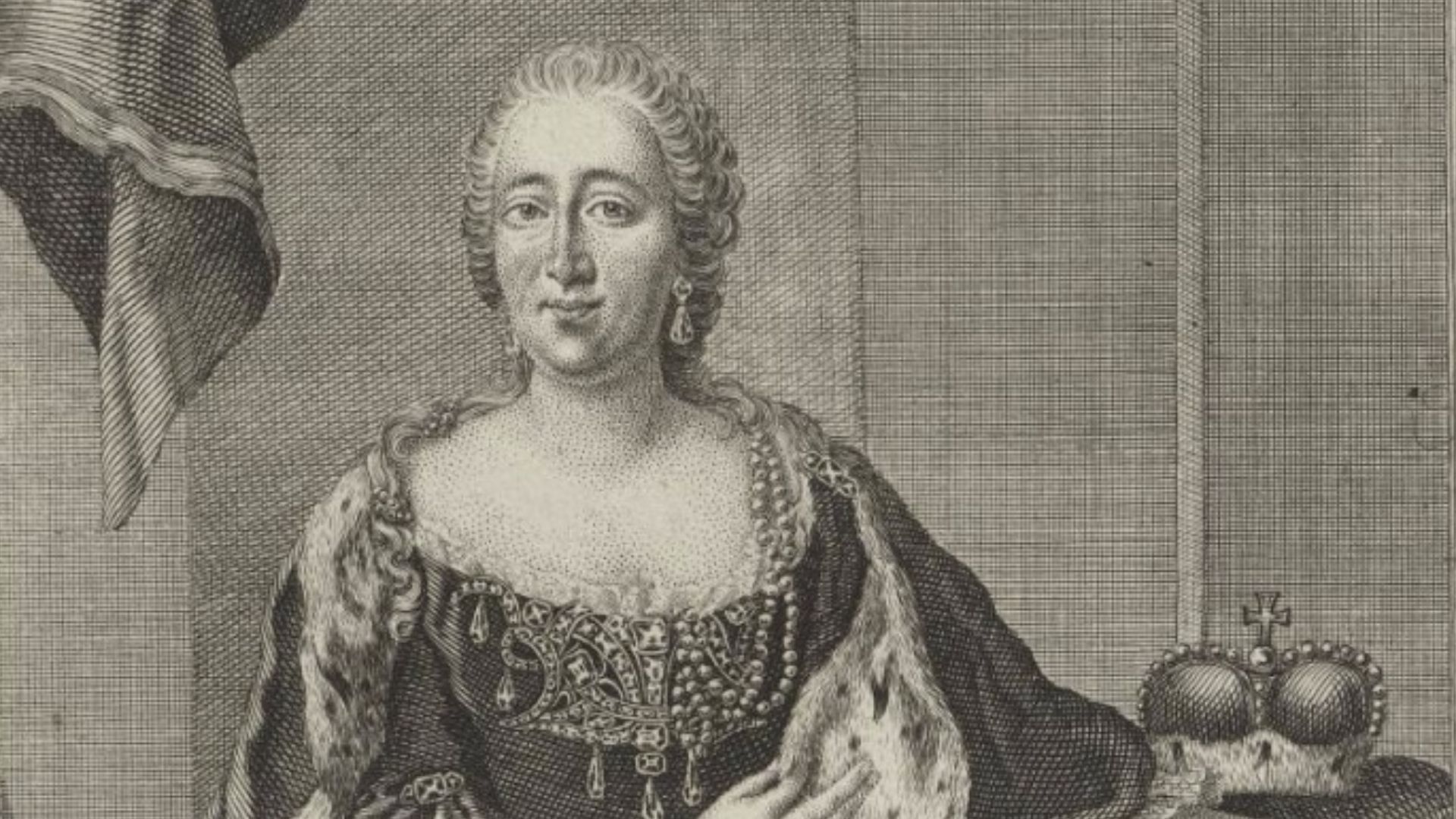 Portrait of Countess Palatine Maria Anna of Neuburg (1693-1751), part of


Series imaginum augustae domus Boicae, ad genuina ectypa aliaque monum. fide digna delin. et aeri incidit Monachii Iosephus Ant. Zimmermannus MDCCLXXIII. – “A Series of Portraits of the Noble House of Bavaria ...” is a genealogical series of portraits of members of the House of Wittelsbach drawn and engraved by Joseph Anton Zimmermann after contemporary and old “trustworthy” images and published since  1773.