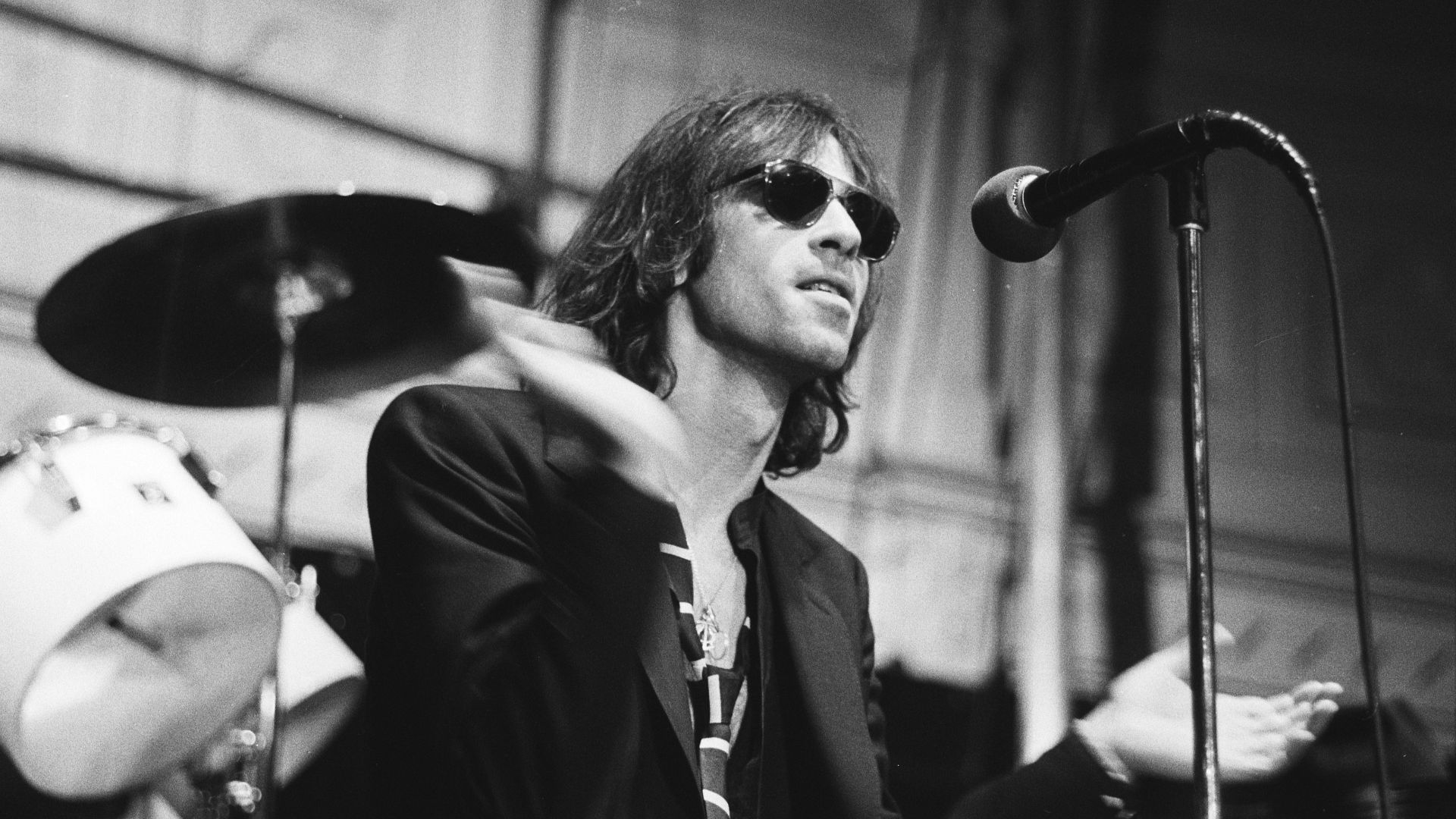 Peter Wolf during a concert of the J. Geils Band in the Netherlands, April 1979