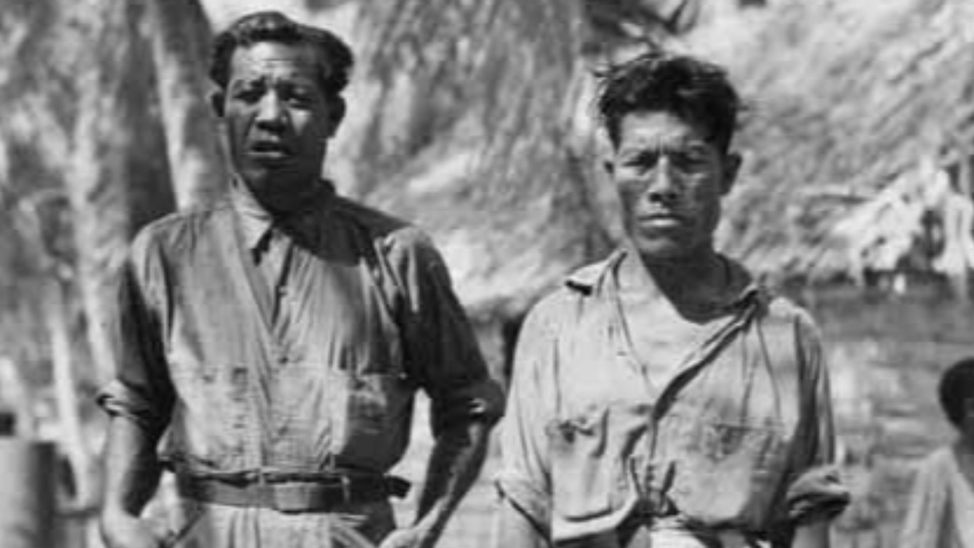 File:Chief Judah, island magistrate from Rongerik Atoll, with one of his subchiefs, August 1947 (DONALDSON 13).jpeg