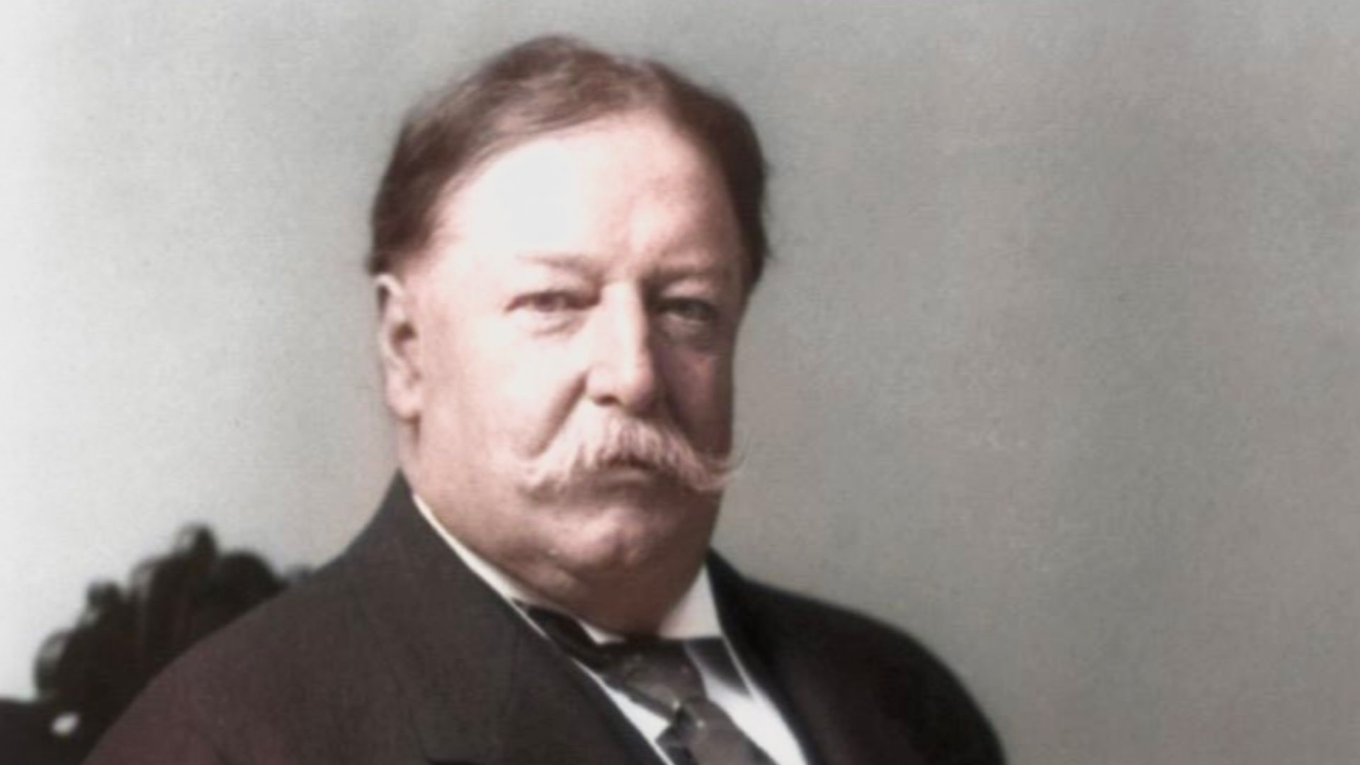 Colorized portrait of William Howard Taft