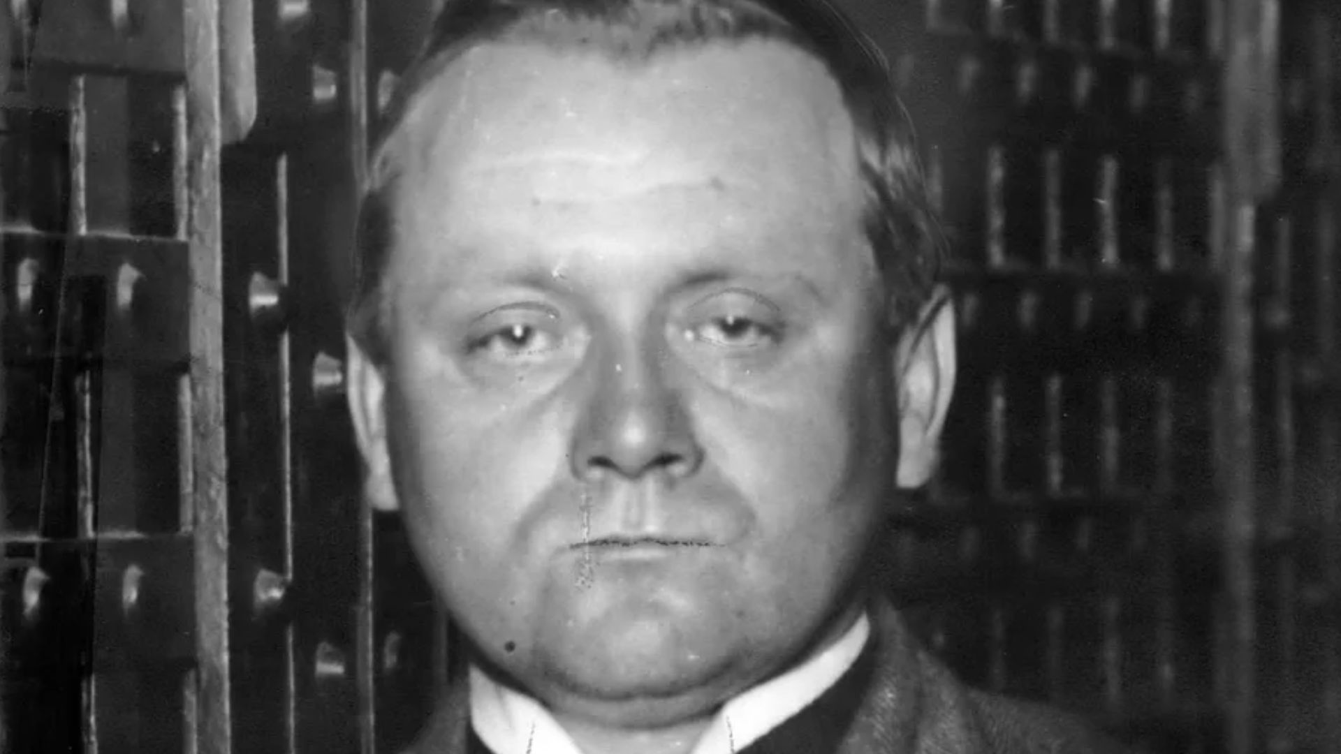 Photo of John Schrank, the man who shot Teddy Roosevelt, taken at the Milwaukee Police Station on Oct. 15, 1912. Milwaukee Journal Sentinel Files