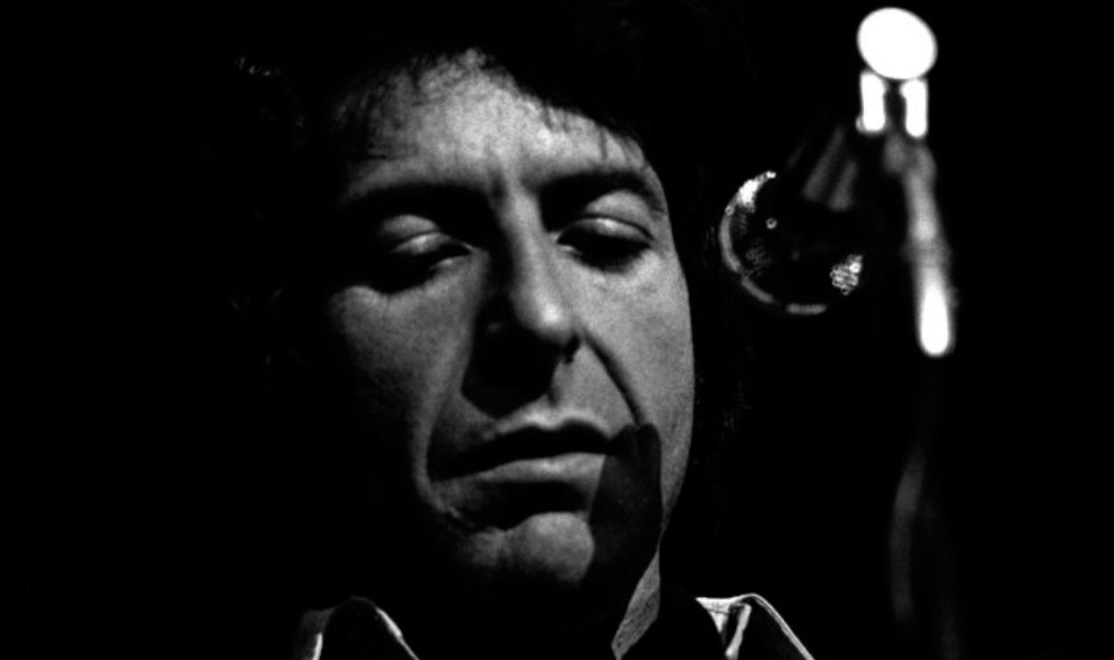 Canadian singer-songwriter Leonard Cohen (1934 - 2016), performing at Massey Hall, Toronto, 7th December 1970.