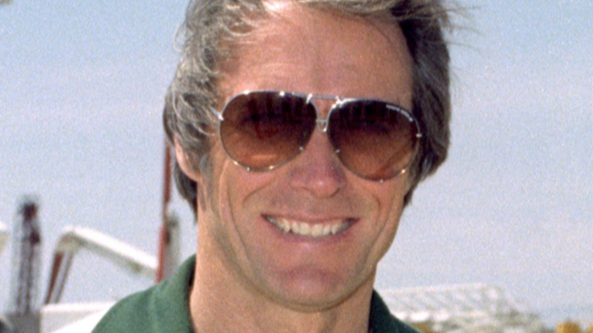 Actor Clint Eastwood and DFRC Center Director Ike Gillam Pose near the Space Shuttle Columbia shortly after it had completed its first orbital flight.