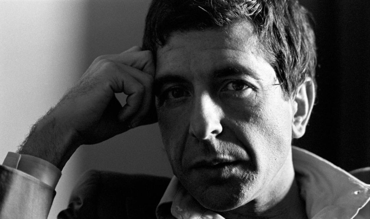 ATLANTA - NOVEMBER 4: Canadian singer-songwriter Leonard Cohen is interviewed at Stouffer's Hotel on November 4, 1975 in Atlanta, Georgia.