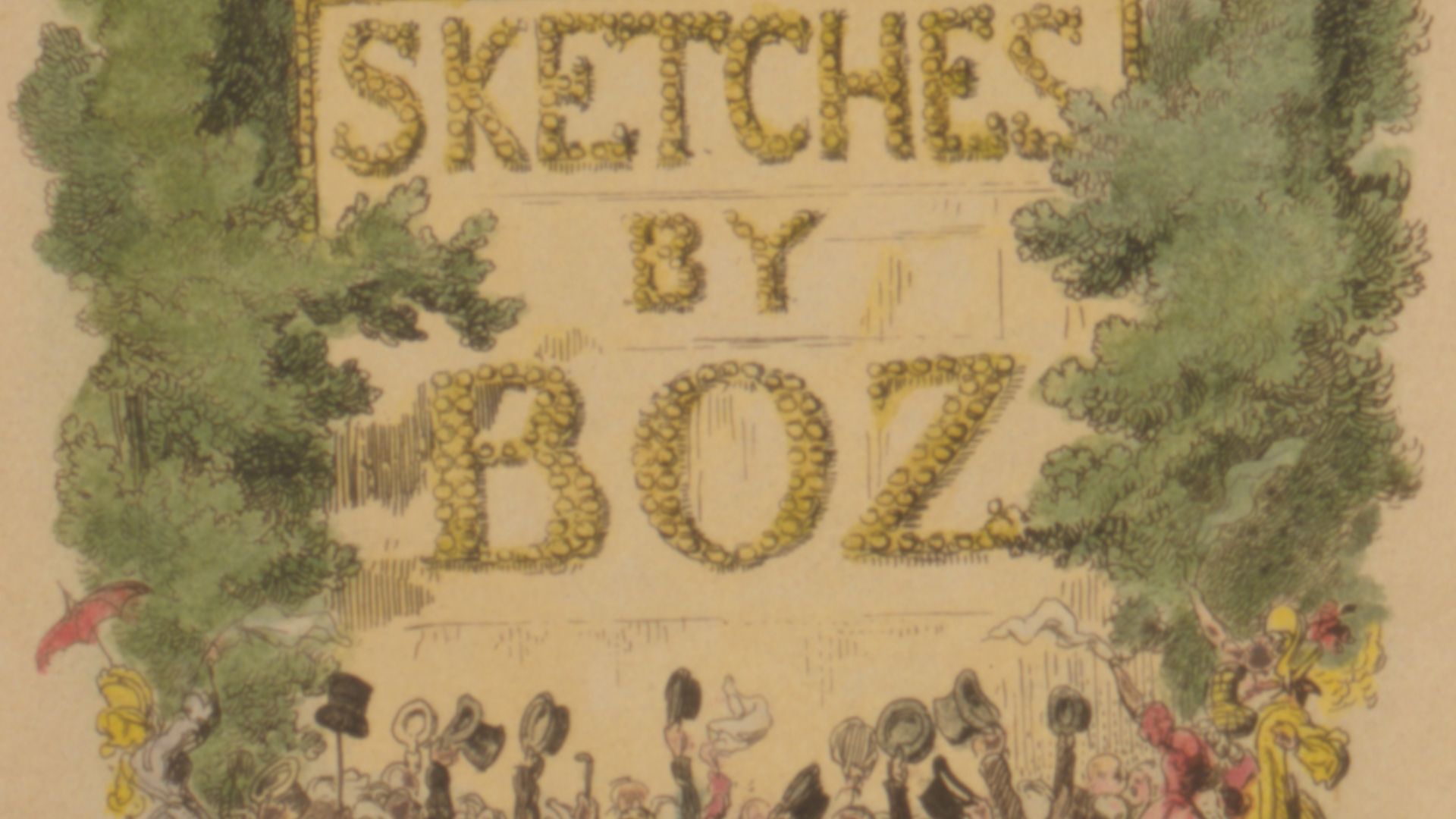 George Cruikshank - Sketches by Boz, frontspiece