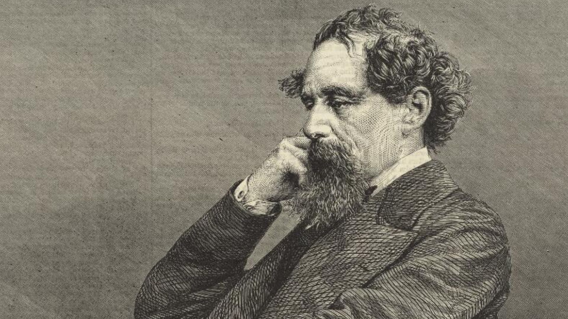 A portrait from the Welsh Portrait Collection at the National Library of Wales. Depicted person:  Charles Dickens – English novelist and social critic (1812–1870)
