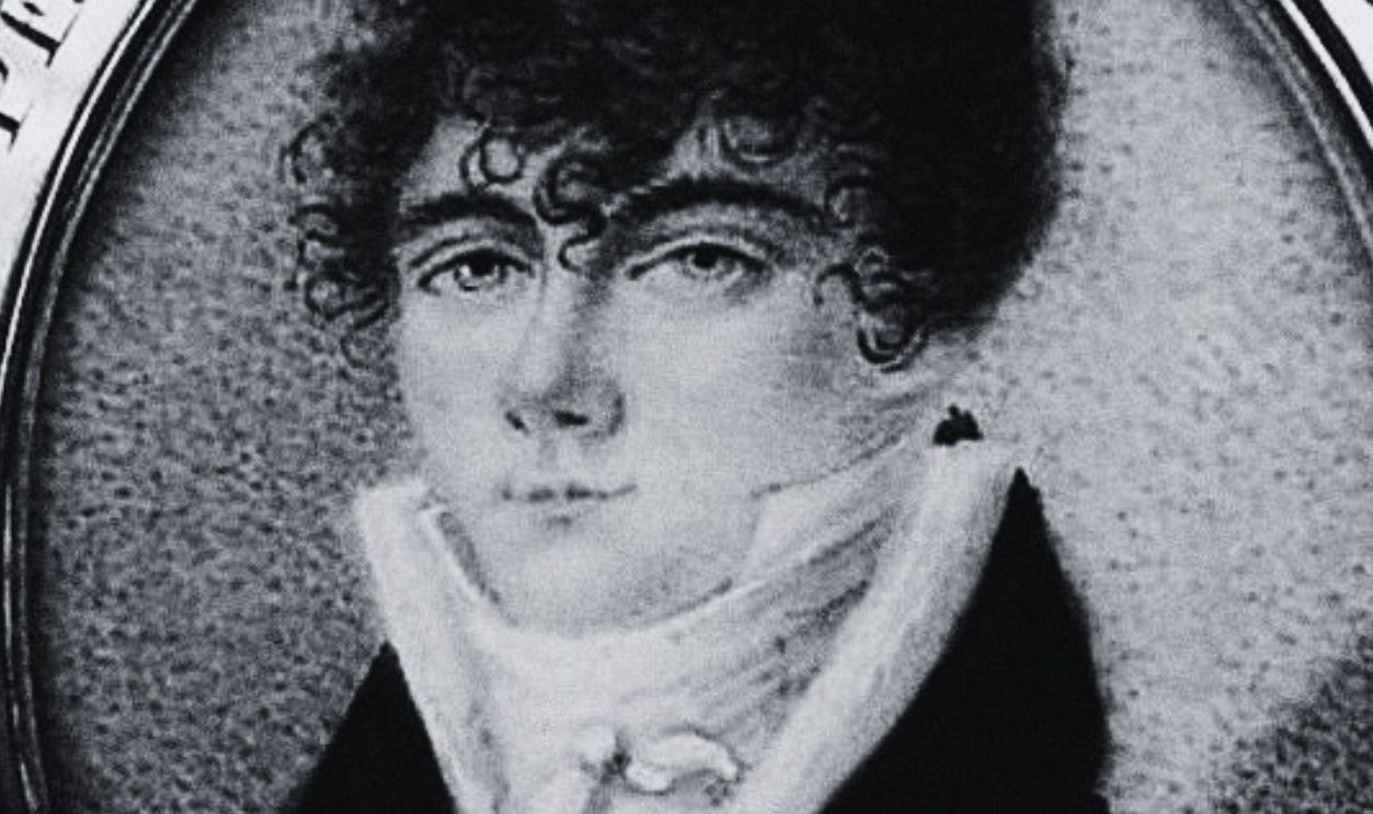 Portrait of the poet Percy Bysshe Shelley (1792-1822), ca 1825. Private Collection. Artist : Anonymous. 