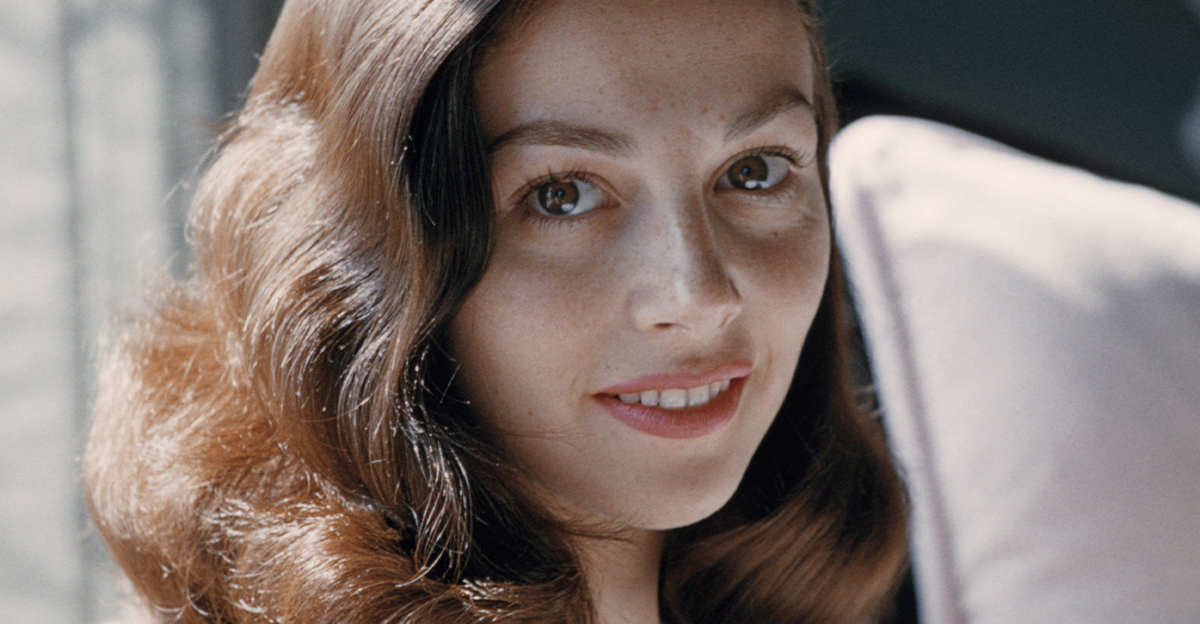 Actress Pier Angeli poses for a portrait at home in 1956 